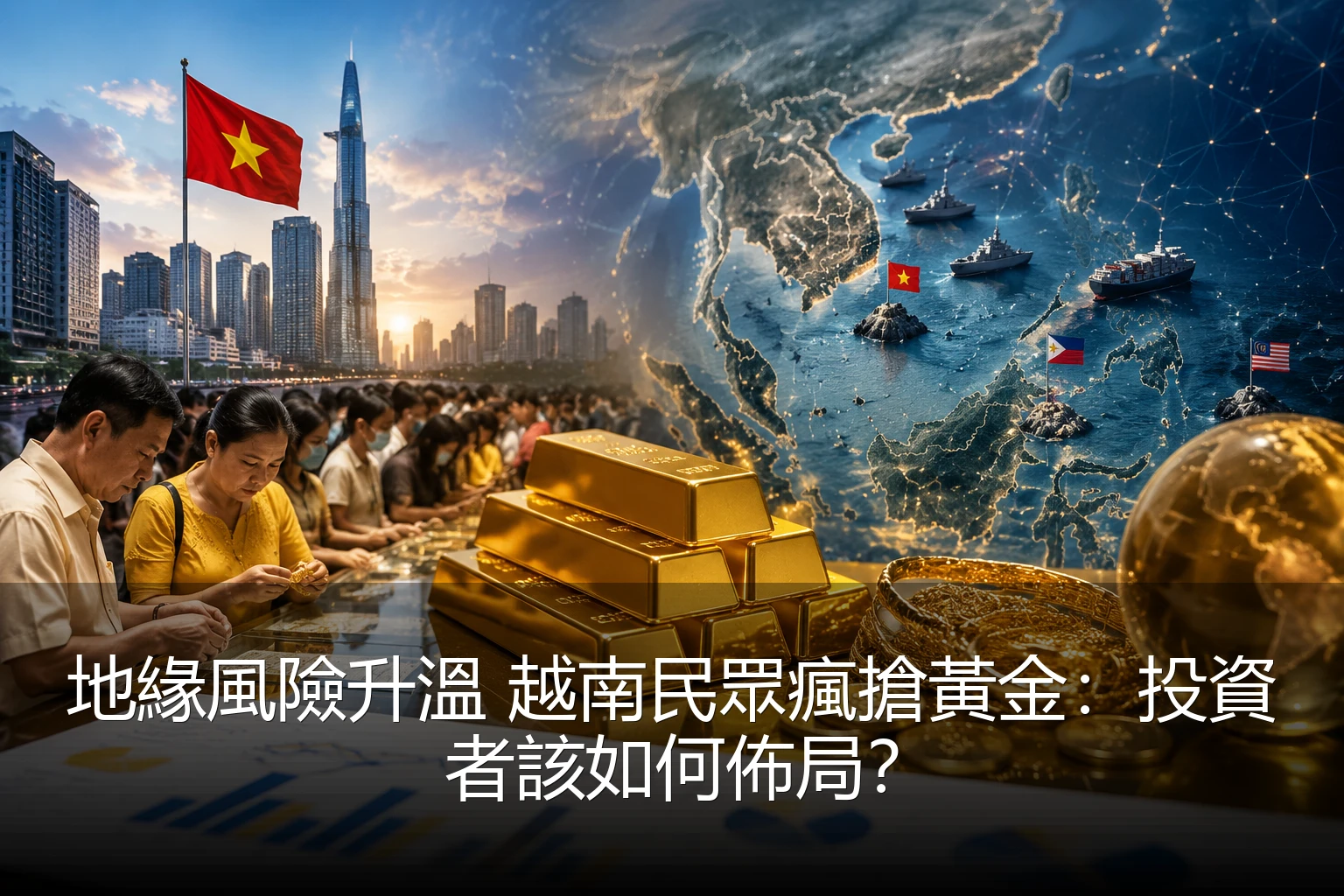 地緣風險升溫 越南民眾瘋搶黃金：投資者該如何佈局？