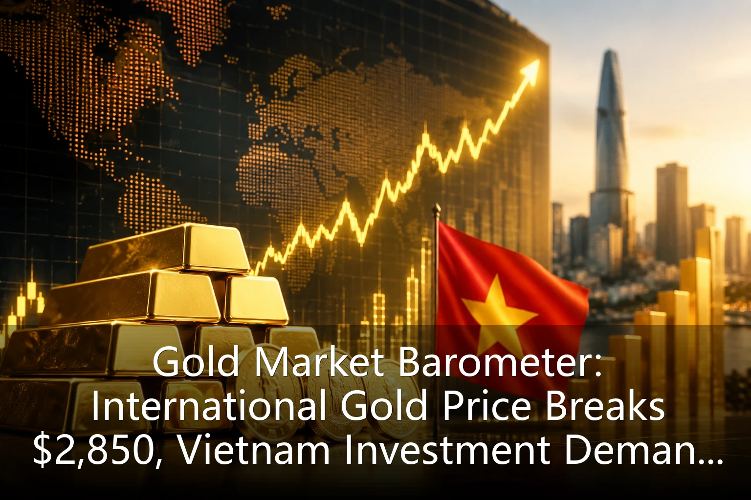Gold Market Barometer: International Gold Price Breaks $2,850, Vietnam Investment Demand Soars to Record