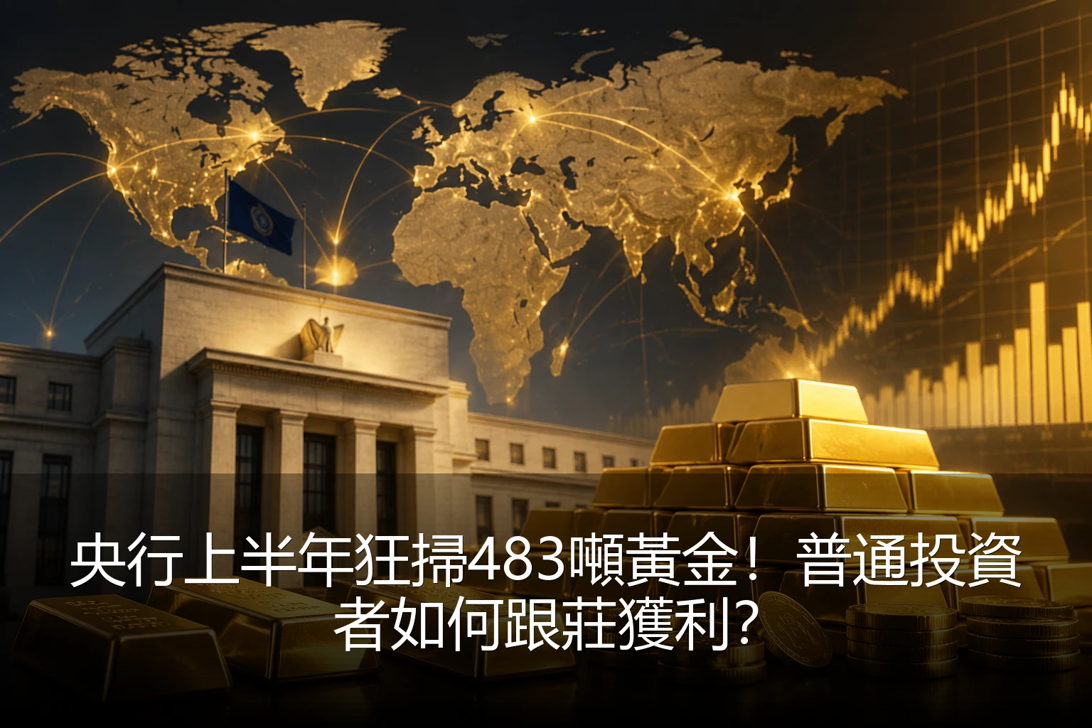 央行上半年狂掃483噸黃金！普通投資者如何跟莊獲利？