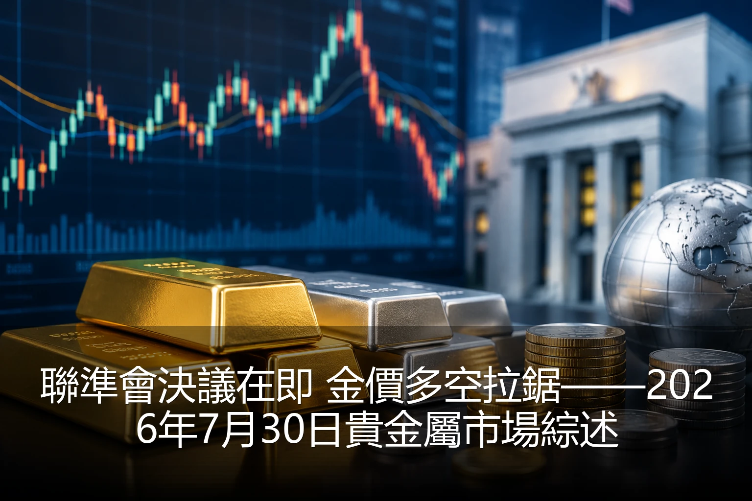聯準會決議在即 金價多空拉鋸——2026年7月30日貴金屬市場綜述