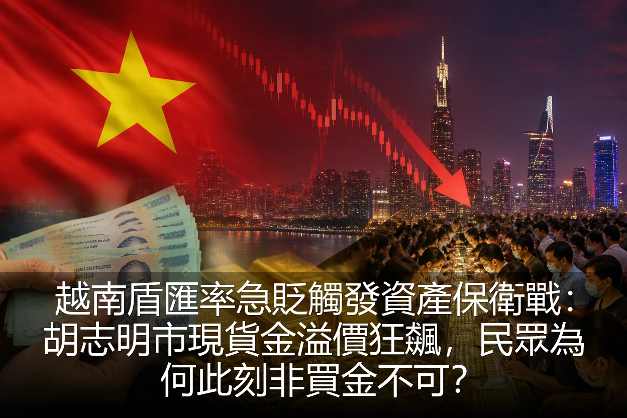 越南盾匯率急貶觸發資產保衛戰：胡志明市現貨金溢價狂飆，民眾為何此刻非買金不可？