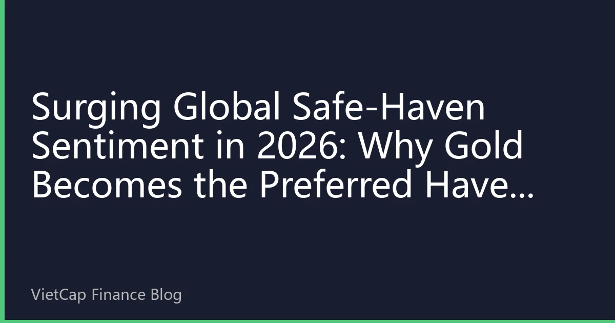 Surging Global Safe-Haven Sentiment in 2026: Why Gold Becomes the Preferred Haven for Southeast Asian Investors