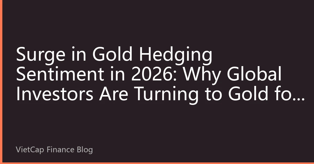 Surge in Gold Hedging Sentiment in 2026: Why Global Investors Are Turning to Gold for Wealth Preservation