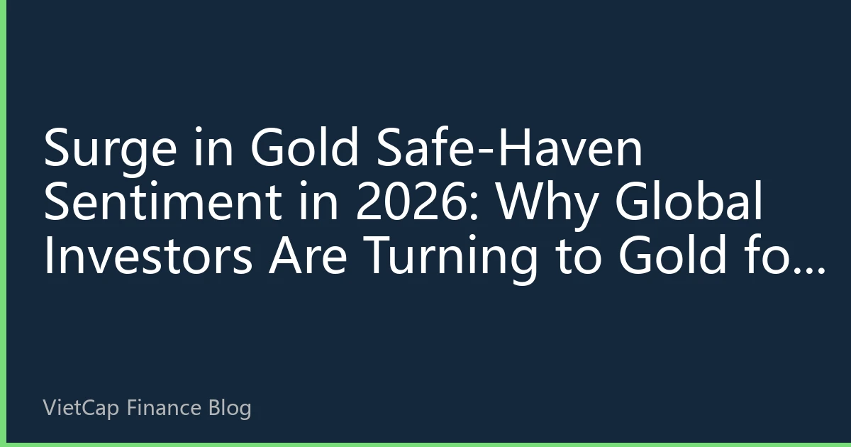 Surge in Gold Safe-Haven Sentiment in 2026: Why Global Investors Are Turning to Gold for Wealth Preservation